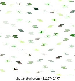 Light Green vector seamless background with straight lines. Lines on blurred abstract background with gradient. Best design for your ad, poster, banner.
