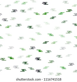 Light Green vector seamless background with straight lines. Modern geometrical abstract illustration with staves. The pattern can be used for websites.