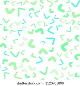 Light Green vector seamless  background with bent lines. Colorful abstract illustration with gradient lines. Pattern for your business design.