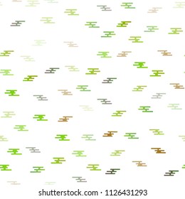 Light Green vector seamless background with straight lines. Lines on blurred abstract background with gradient. Best design for your ad, poster, banner.