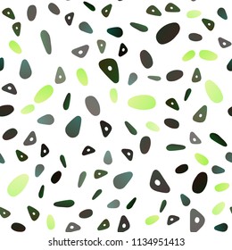Light Green vector seamless background with triangles, circles. Illustration with set of colorful circles, triangles. Smart design for your business advert.