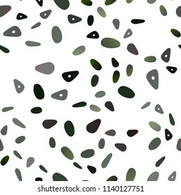 Light Green vector seamless background with triangles, circles. Circles, lines on abstract background with colorful gradient. Pattern can be used for websites.