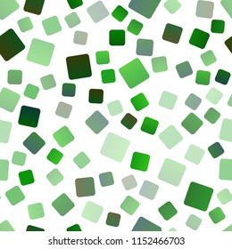 Light Green vector seamless background with rectangles. Abstract gradient illustration with rectangles. The template can be used as a background.