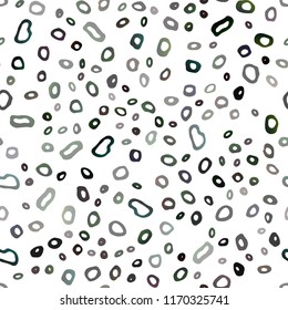 Light Green vector seamless background with bubbles. Illustration with set of shining colorful abstract circles. Template for business cards, websites.