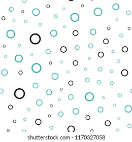 Light Green vector seamless background with bubbles. Modern abstract illustration with colorful water drops. New design for ad, poster, banner of your website.