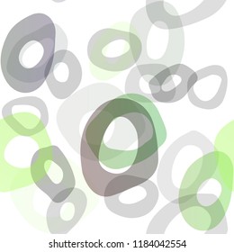 Light Green vector seamless background with bubbles. Modern abstract illustration with colorful water drops. Pattern for design of window blinds, curtains.
