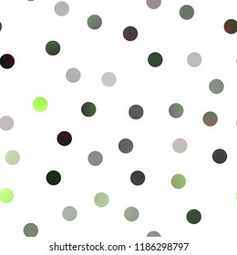 Light Green vector seamless background with bubbles. Blurred decorative design in abstract style with bubbles. Beautiful design for your business natural advert.
