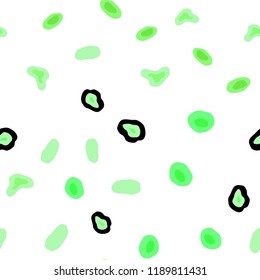 Light Green vector seamless background with bubbles. Blurred decorative design in abstract style with bubbles. Pattern for design of window blinds, curtains.