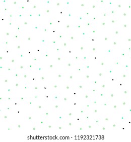 Light Green vector seamless background with bubbles. Glitter abstract illustration with blurred drops of rain. Trendy design for wallpaper, fabric makers.