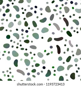 Light Green vector seamless background with bubbles. Blurred decorative design in abstract style with bubbles. Pattern for design of fabric, wallpapers.
