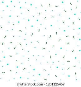 Light Green vector seamless background with bubbles, lines. Abstract illustration with colorful discs and triangles. Design for textile, fabric, wallpapers.