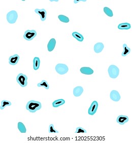 Light Green vector seamless background with bubbles. Abstract illustration with colored bubbles in nature style. Pattern for design of fabric, wallpapers.