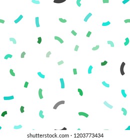 Light Green vector seamless background with bent ribbons. Creative geometric illustration in marble style with gradient. A completely new memphis design for your business.