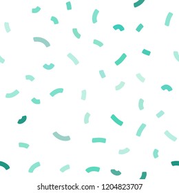 Light Green vector seamless background with abstract circles. Modern gradient abstract illustration with bandy lines. Pattern for your business design.