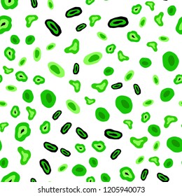 Light Green vector seamless background with bubbles. Illustration with set of shining colorful abstract circles. Template for business cards, websites.
