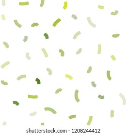 Light Green vector seamless background with bent ribbons. Colorful abstract illustration with gradient lines. Brand new design for your ads, poster, banner.