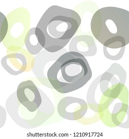 Light Green vector seamless background with bubbles. Glitter abstract illustration with blurred drops of rain. Pattern for trendy fabric, wallpapers.