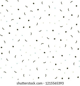 Light Green vector seamless background with bubbles, lines. Design with connection of dots and lines on colorful background. Pattern for trendy fabric, wallpapers.
