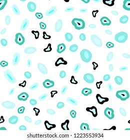 Light Green vector seamless background with bubbles. Abstract illustration with colored bubbles in nature style. Trendy design for wallpaper, fabric makers.