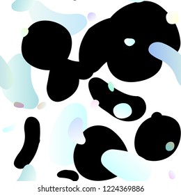 Light Green vector seamless background with bubbles. Glitter abstract illustration with blurred drops of rain. Trendy design for wallpaper, fabric makers.