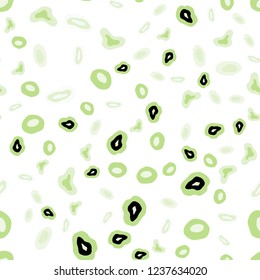 Light Green vector seamless background with bubbles. Blurred decorative design in abstract style with bubbles. Design for textile, fabric, wallpapers.