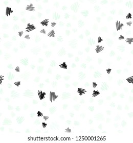 Light Green vector seamless background with straight lines. Lines on blurred abstract background with gradient. Template for your beautiful backgrounds.