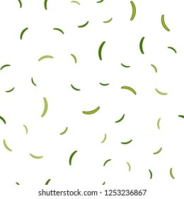 Light Green vector seamless background with wry lines. Colorful illustration in abstract style with gradient. The best colorful design for your business.