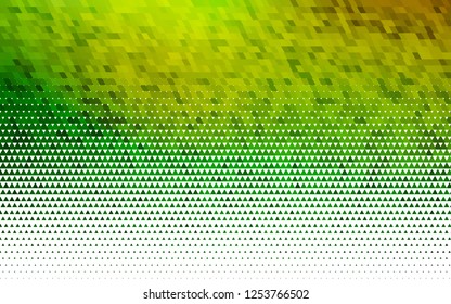 Light Green vector seamless background with triangles. Beautiful illustration with triangles in nature style. Pattern for design of fabric, wallpapers.