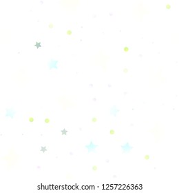 Light Green vector seamless background with colored stars. Modern geometrical abstract illustration with stars. The pattern can be used for wrapping gifts.
