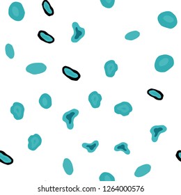Light Green vector seamless background with bubbles. Abstract illustration with colored bubbles in nature style. Design for textile, fabric, wallpapers.