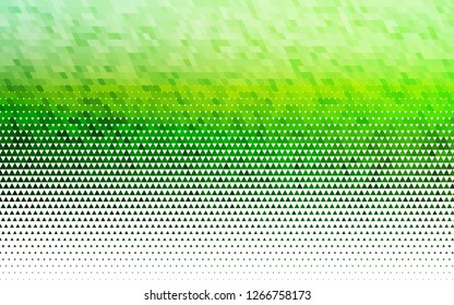 Light Green vector seamless background with triangles. Glitter abstract illustration with triangular shapes. Design for textile, fabric, wallpapers.