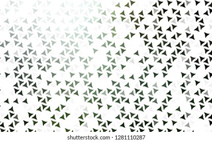 Light Green vector seamless background with triangles. Abstract gradient illustration with triangles. Template for business cards, websites.