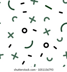 Light Green vector seamless cover with abstract shapes. Seamless gradient abstract lines on white background. Pattern for design of window blinds, curtains.