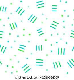 Light Green vector seamless cover with abstract shapes. Seamless Illustration with set of abstact gradient lines. Design for textile, fabric, wallpapers.