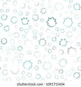 Light Green vector seamless cover with spots. Glitter abstract illustration with blurred drops of rain. Beautiful design for your business advert.