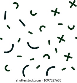 Light Green vector seamless cover with abstract shapes. Seamless gradient abstract lines on white background. Trendy design for wallpaper, fabric makers.
