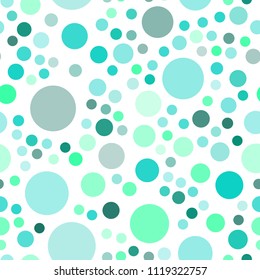 Light Green vector seamless cover with spots. Modern abstract illustration with colorful water drops. Pattern can be used as texture of wallpapers.