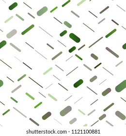 Light Green vector seamless cover with long lines. Decorative shining illustration with lines on abstract template. The pattern can be used for websites.