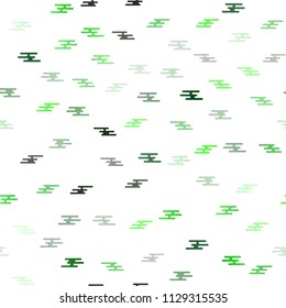 Light Green vector seamless cover with long lines. Blurred decorative design in simple style with lines. The pattern can be used as ads, poster, banner for commercial.