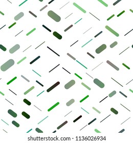 Light Green vector seamless cover with long lines. Shining colored illustration with narrow lines. The template can be used as a background.