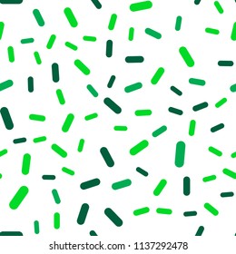 Light Green vector seamless cover with stright stripes. Decorative shining illustration with lines on abstract template. Best design for your ad, poster, banner.