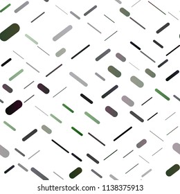 Light Green vector seamless cover with long lines. Glitter abstract illustration with colored sticks. Smart design for your business advert.