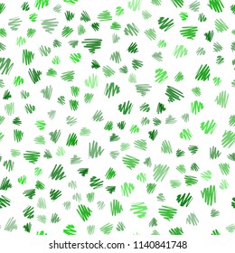 Light Green vector seamless cover with stright stripes. Blurred decorative design in simple style with lines. Best design for your ad, poster, banner.