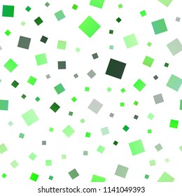 Light Green vector seamless cover in polygonal style. Illustration with set of colorful rectangles. Modern template for your landing page.