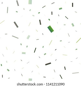 Light Green vector seamless cover in polygonal style. Modern abstract illustration with colorful rectangles. Pattern can be used for websites.