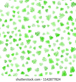 Light Green vector seamless cover with stright stripes. Blurred decorative design in simple style with lines. Pattern for ads, posters, banners.