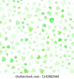 Light Green vector seamless cover with stright stripes. Decorative shining illustration with lines on abstract template. Pattern for ads, posters, banners.