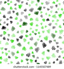 Light Green vector seamless cover with stright stripes. Lines on blurred abstract background with gradient. Smart design for your business advert.
