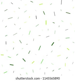 Light Green vector seamless cover with long lines. Decorative shining illustration with lines on abstract template. The pattern can be used for busines ad, booklets, leaflets