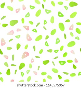 Light Green vector seamless cover in polygonal style with circles. Illustration with set of colorful circles, triangles. Modern template for your landing page.